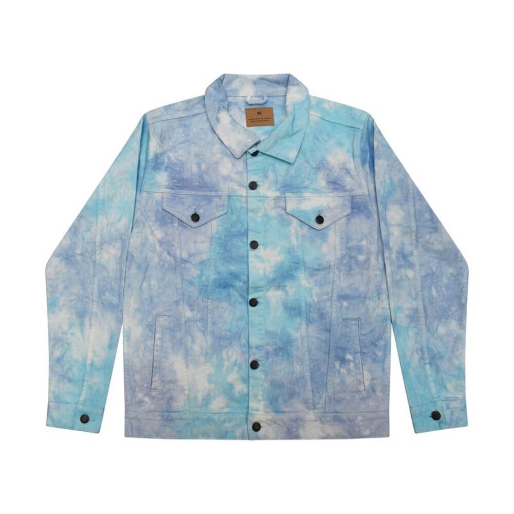 Colortone Unisex Adult Tie Dye Denim Jacket / Lagoon